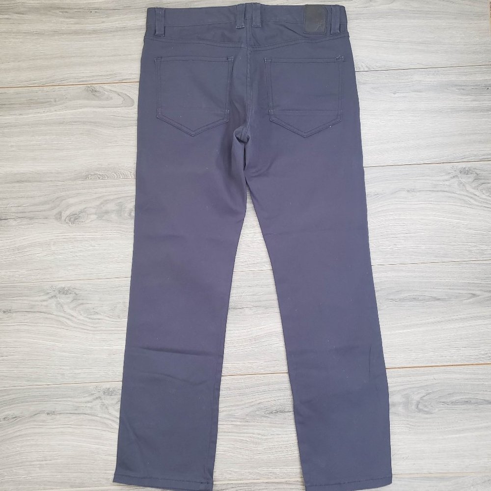 Marc Ecko Men's Straight Leg Slim Fit Trouser Pants Navy Blue Size 32 - Picture 5 of 8